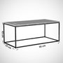 Hanah Home Mesa de Centro Blanca 95x43x55 cm